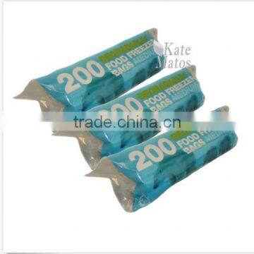 D2W Degradable Food Freezer Eco Bags with Medium Size, 3 Rolls (3 x 200 Bags)