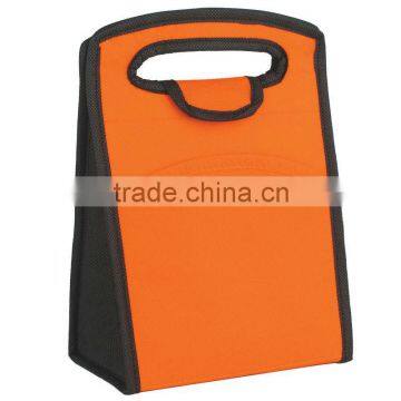 Non-Woven Folding Identification Lunch Bag- Orange