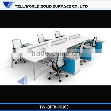 Prefab customized modern office workstation office partition tables