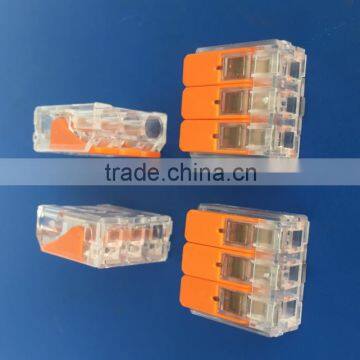 China Factory Supplying 40% Smaller Than 222 Series Wago Lever Connector 221 Series in Stock