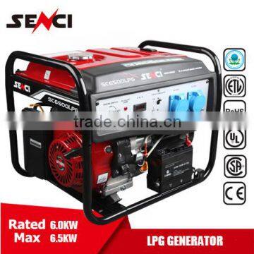 Hot sale Senci 6kw 14HP Super Silent LPG portable Generator for sale