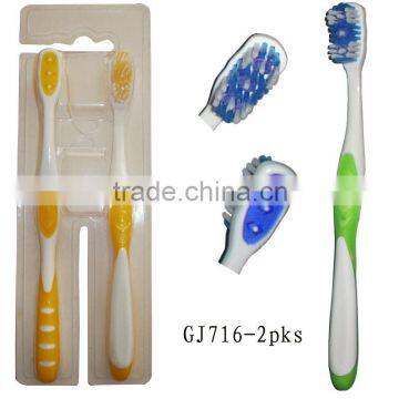 Two package toothbrush