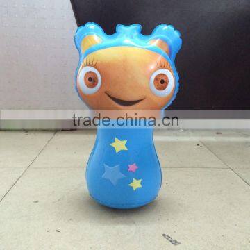 16 inch height custom inflatable cartoon punching bag for baby