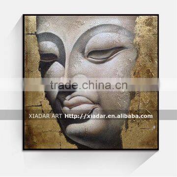 Wall art decor 3d buddha face oil painting on canvas shu170