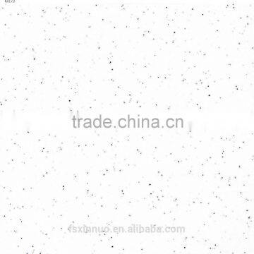 XINNUO Black spots non slip marble look white glazed porcelain floor tile 600x600mm NANHAI