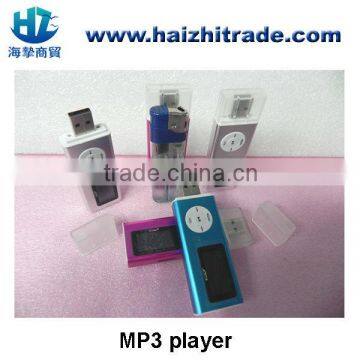 portable mini mp3 screen mp3 player with card slot