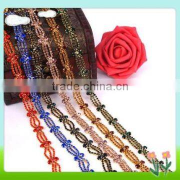 Wholesale and Custom Color Rhinestone Chain for Clothing photo-2