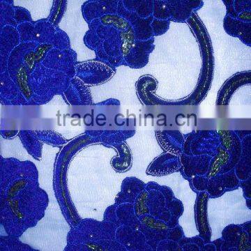 African Velvet Lace Fabric, Handcut Velvet Lace