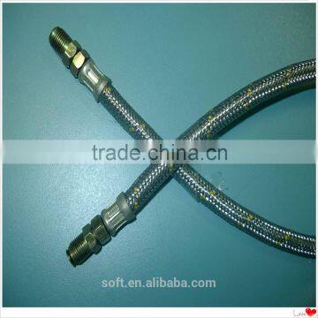 teflon flexible metal hose with flange end