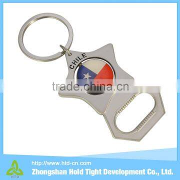 zinc alloy custom shape metal keyring