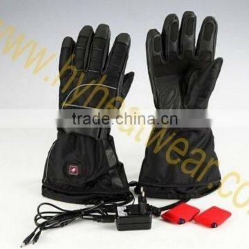 Waterproof Battery Heated Gloves Motorcycle, Electric Leather Gloves