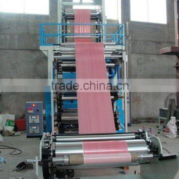 PE film blowing machine with double colors