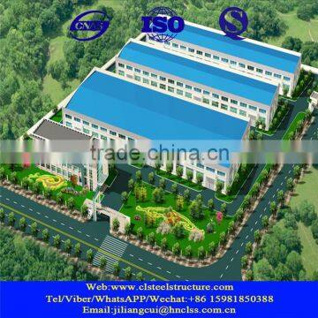 Plastic pre-engineered structural steel building workshop with high quality