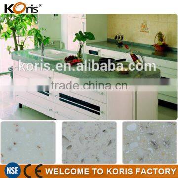 Artificial quartz stone Solid Surface marble veneer countertops