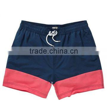 custom 100% polyester dark blue and pink men boardshorts