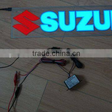 DC12V 400mmX100mm EL car sticker,electroluminescent car sticker