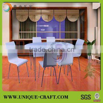 2014 Modern french metal plastic craft office dining tables and chairs furniture