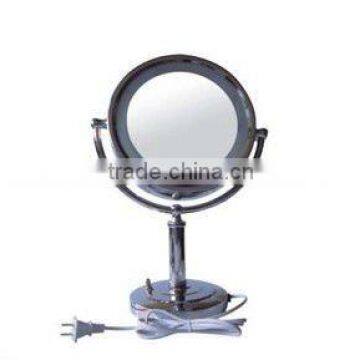 led lighted table cosmetic mirror,magnifying tabletop mirror,bathroom makeup mirror