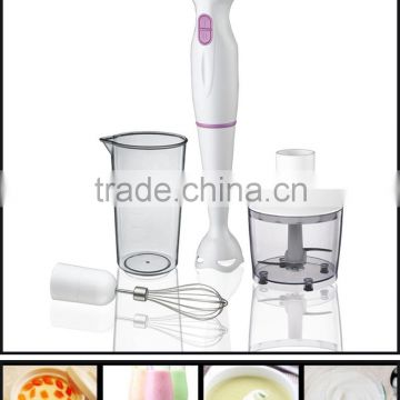 200/300 w AC motor hand blender stainless steel blade