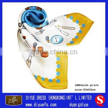 Wholesale New Fashion Designer Brand Twill Silk Scarf