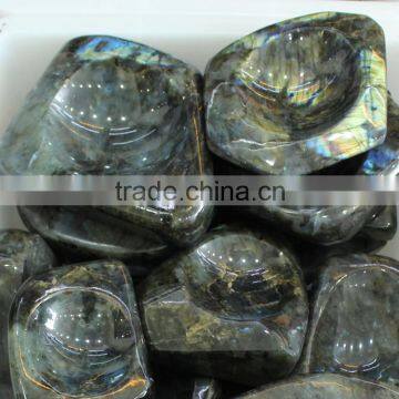 natural labradorite quartz ashtray crafts gift