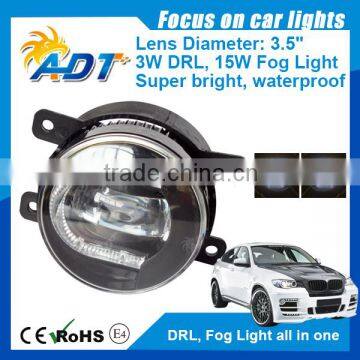 3.5" INCH C-Shape Round LED Fog Light Driving Lamp DRL Fog Light All in one!