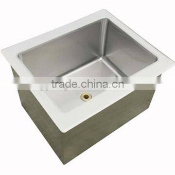 NSF Approval Stainless Steel Drop In Ice Bin with Sliding Cover