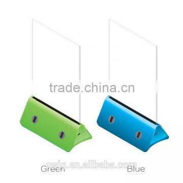 2016 New invention products on  advertisement power bank menu 10000mAh