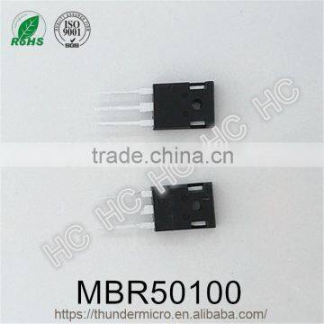 Original MBR50100 Schottky barrier rectifier diode 50A 100V TO-247