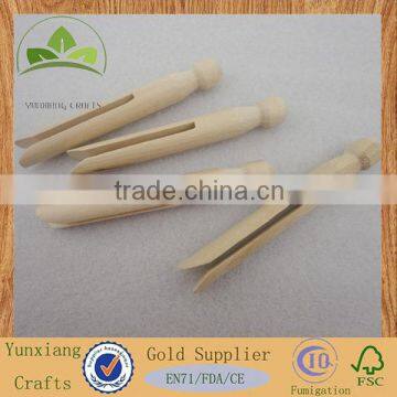 Honey-Can-Do Traditional Wood wooden DIY round doll pins