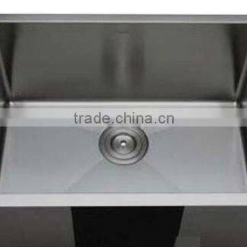 single bowl sink with zero-raduis sink