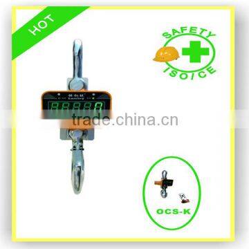 Remote control with Green digits weighing crane scale