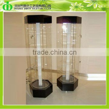 DDC-C012 ISO9001 Chinese Factory Wholesale SGS Test Modern Glass Display Cabinet With LED