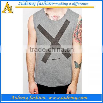 Best price 100% cotton mens wholesale blank tank top