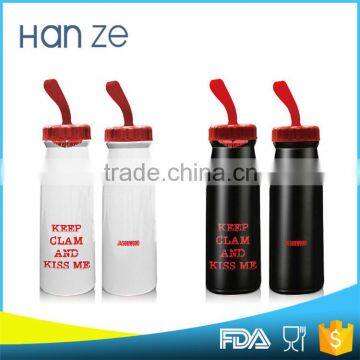 Wholesale protable coloured drinking water bottle