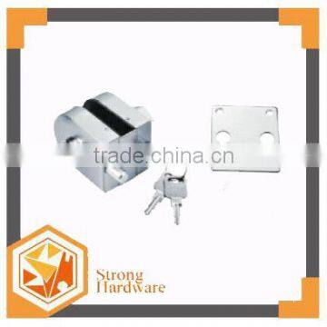 GL-06ES glass door door lock, sliding glass door security locks clamp , frameless glass door lock pivot