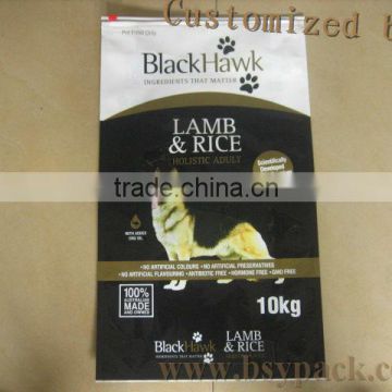 plastic bag for pet food packaging