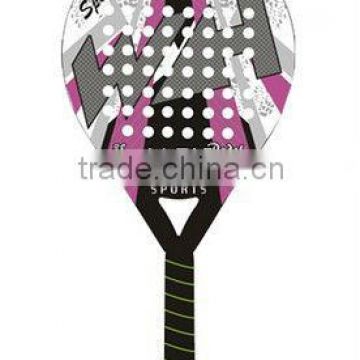 Strong carbon paddle racket