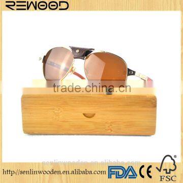 Bamboo Yellow lens Fashion high quality polarized wood sunglasses gafas de seguridad