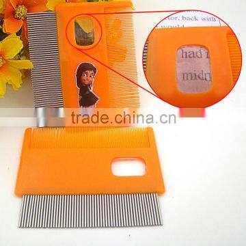 wholesale double faced plastic teeth metal teeth nit lice comb