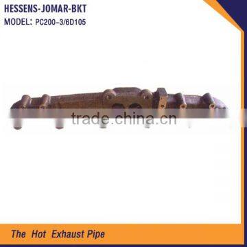 New Products exhaust pipe manufacturers exhaust straight pipe for PC200-3 6D105