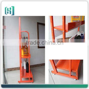 supermarket metal cosmetic product display floor stand HSX-S0234