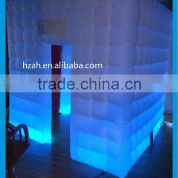 Lighting Inflatable Cube Photo Booth for Wedding Decoration