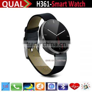 High Quality Bluetooth Heart Rate Monitor Smart Watch For iPhone Support SYNC Phone, Message, Contacts T