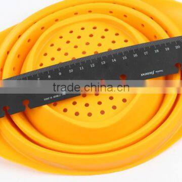 Innovative Kitchen Tools Collapsible Silicone Fruit Stainer Colander photo-2