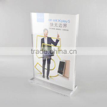 new design high quality A4 size acrylic sign holder