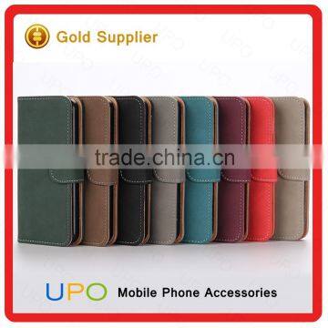 [UPO] High Quality Retro PU Leather with Stand Wallet Cell Phone Case for iPhone 5 5s Wallet Flip Cover with Card Slot