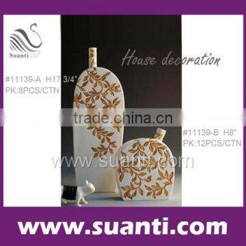 Flower carving White polyresin Home Decorations