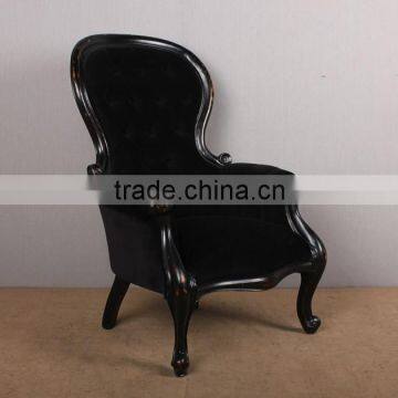 Popular Single Seater Wood Fabric Folding Chair Single Seater Sofa Chairs photo-3