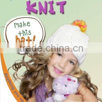 2016 fashion education hand craft diy knitting winter hat for girl